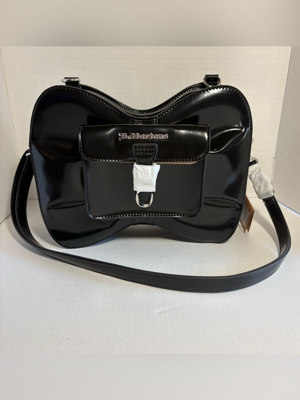 Dr. Martens NWT Vegan Bow Bag Black Goth Punk Y2K Backpack Crossbody Grunge